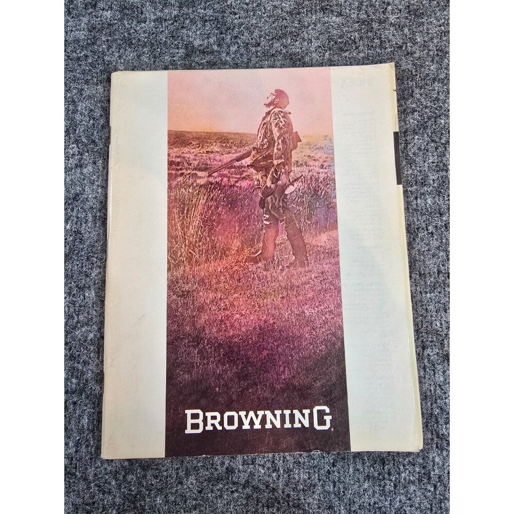 1978 BROWNING Sporting Goods Sales Catalog Firearms Apparel Fishing w Order Form